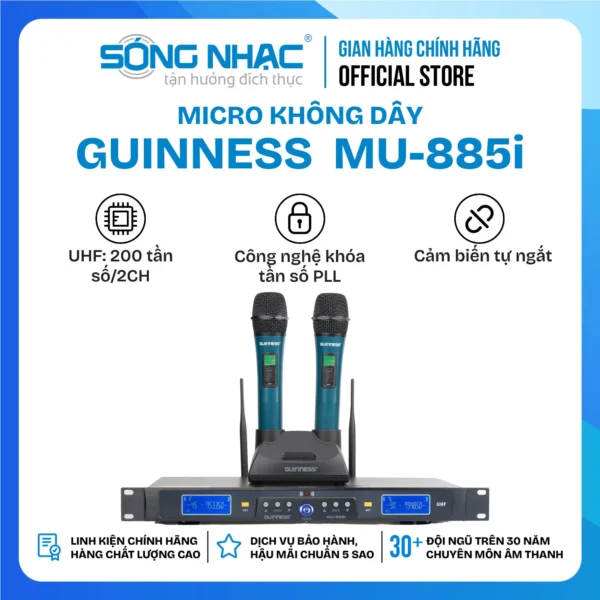 Micro Karaoke GUINNESS MU - 885i + Sạc