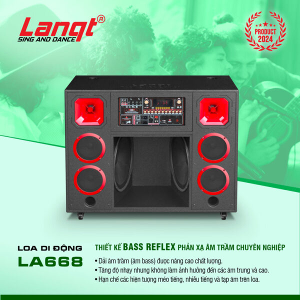 Loa karaoke di động Lanqt LA-668 - Hình ảnh 3