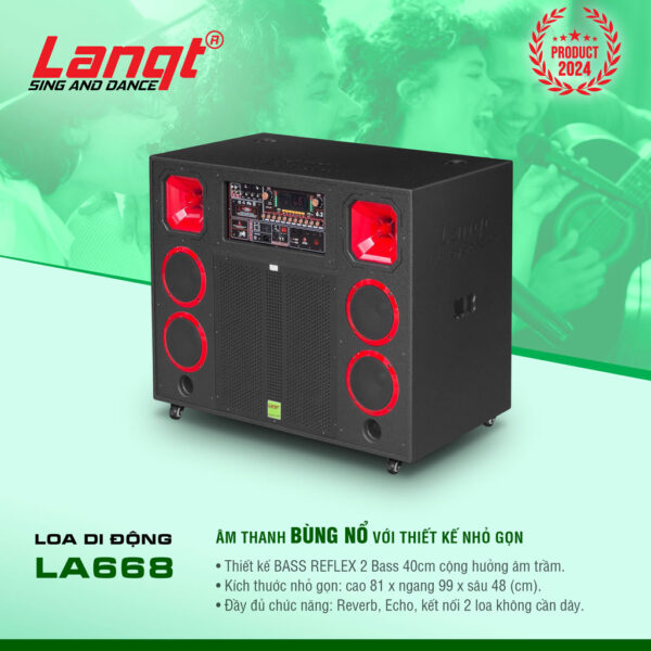 Loa karaoke di động Lanqt LA-668 - Hình ảnh 4