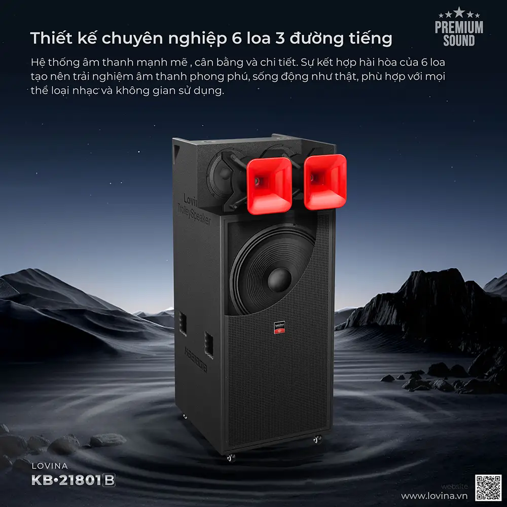 Loa karaoke di động Lovina KB-21801B - Hình ảnh 9