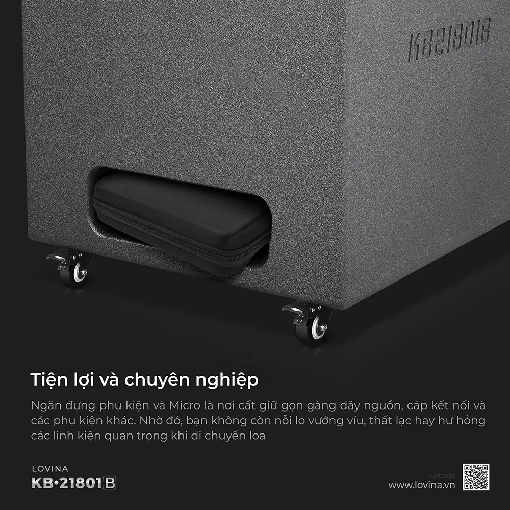 Loa karaoke di động Lovina KB-21801B - Hình ảnh 6