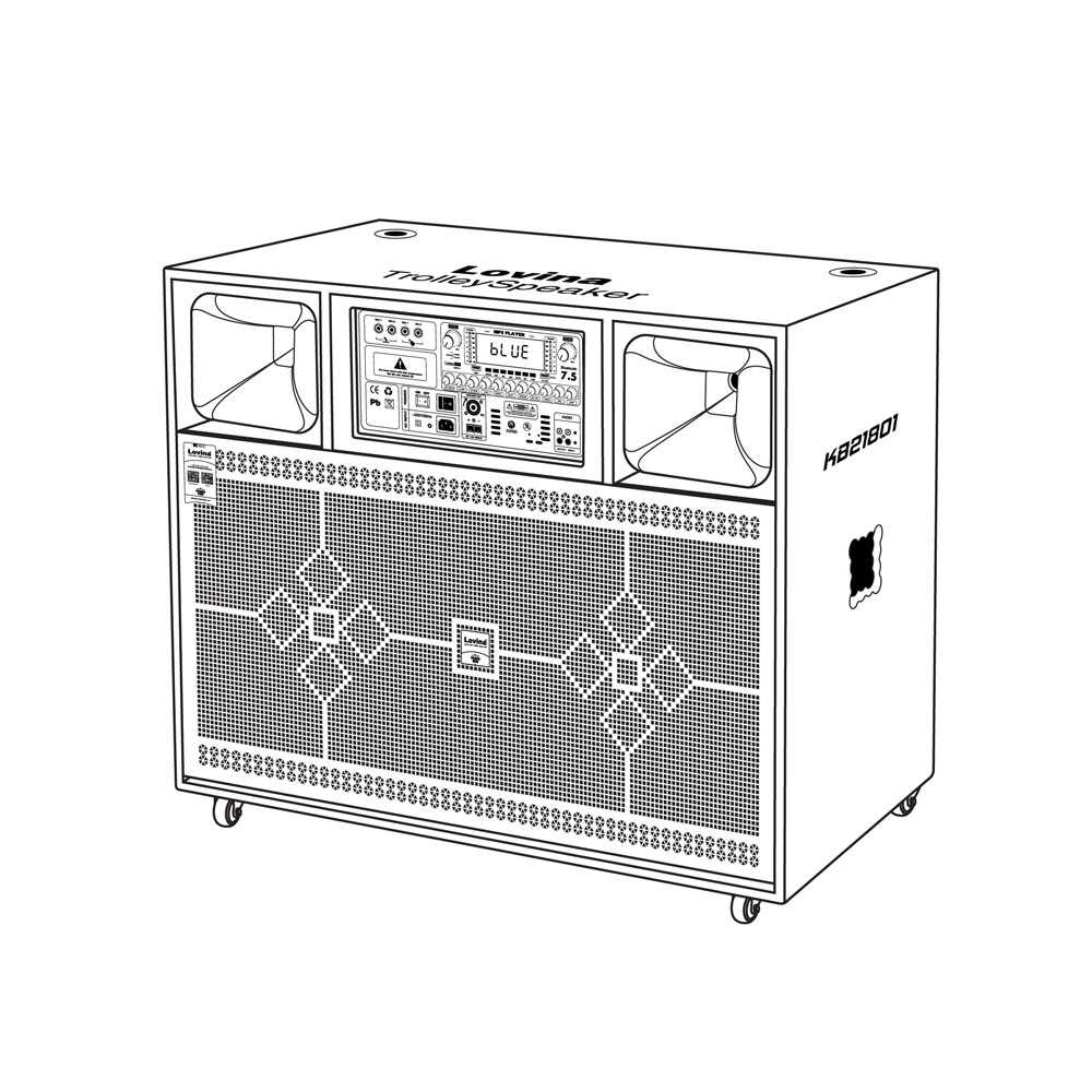 Loa karaoke di động Lovina KB-21801 - Hình ảnh 11