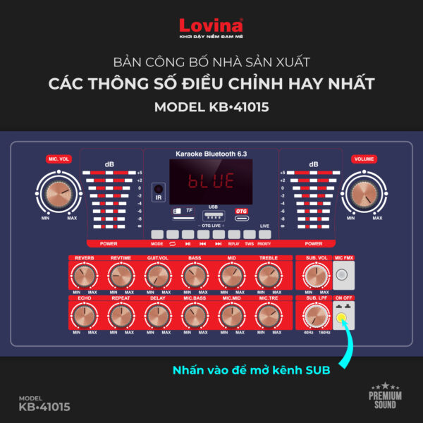 Loa karaoke di động có SUB Lovina KB-41015 - Hình ảnh 10